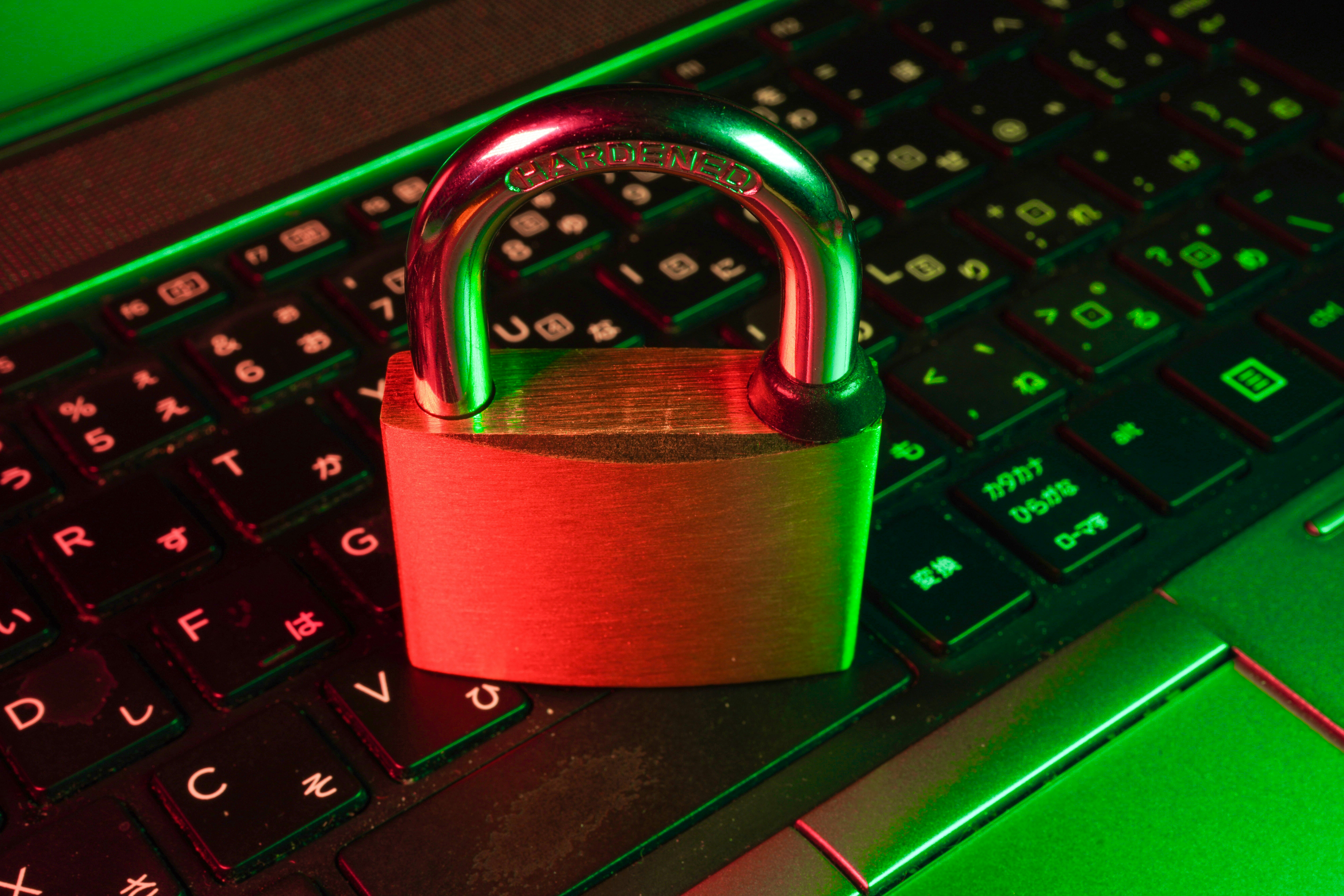 Illustration of a penetration testing process with a security professional examining a system